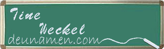 Tine Weckel Visitenkarte
